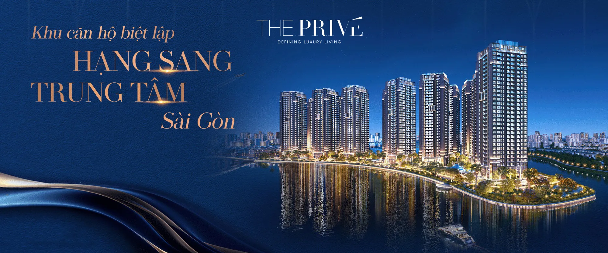 Căn hộ cao cấp tại TP.HCM view sông ban đêm, khu đô thị hiện đại, vị trí trung tâm, phù hợp đầu tư và an cư