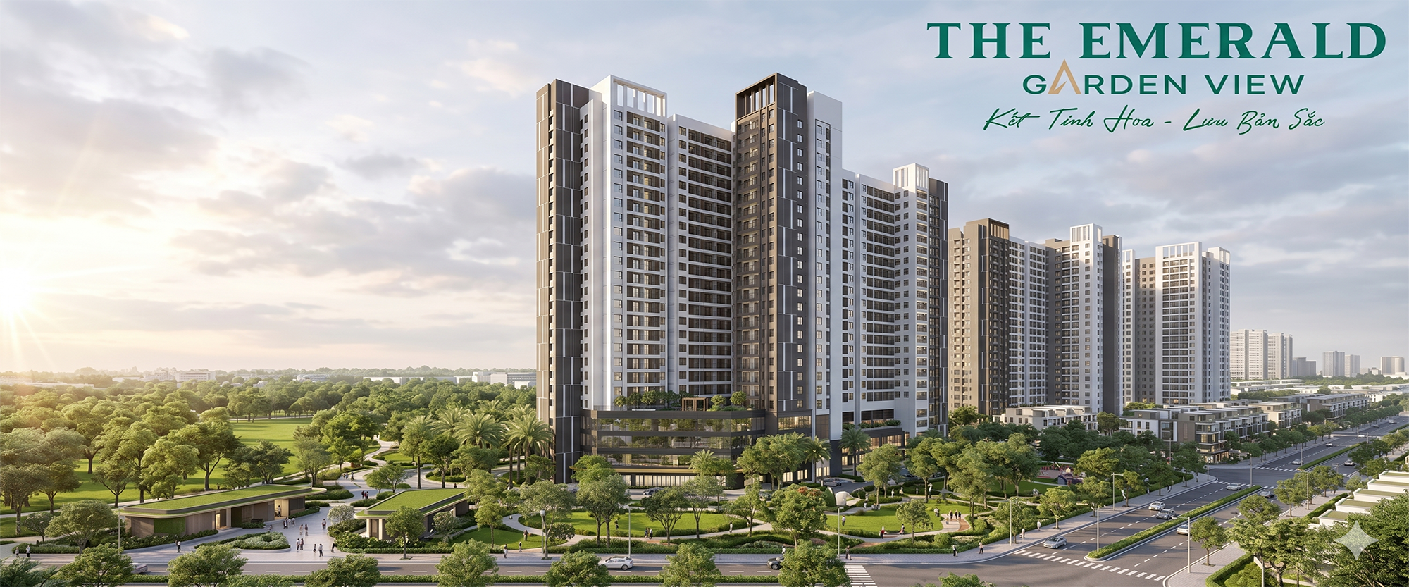 Dự án căn hộ cao cấp The Emerald Garden View với thiết kế hiện đại, không gian xanh và tiện ích đầy đủ, phù hợp an cư và đầu tư tại TP.HCM.